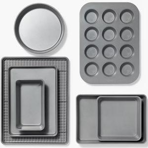 8pc Nonstick Bakeware Set - Figmint™ Silver