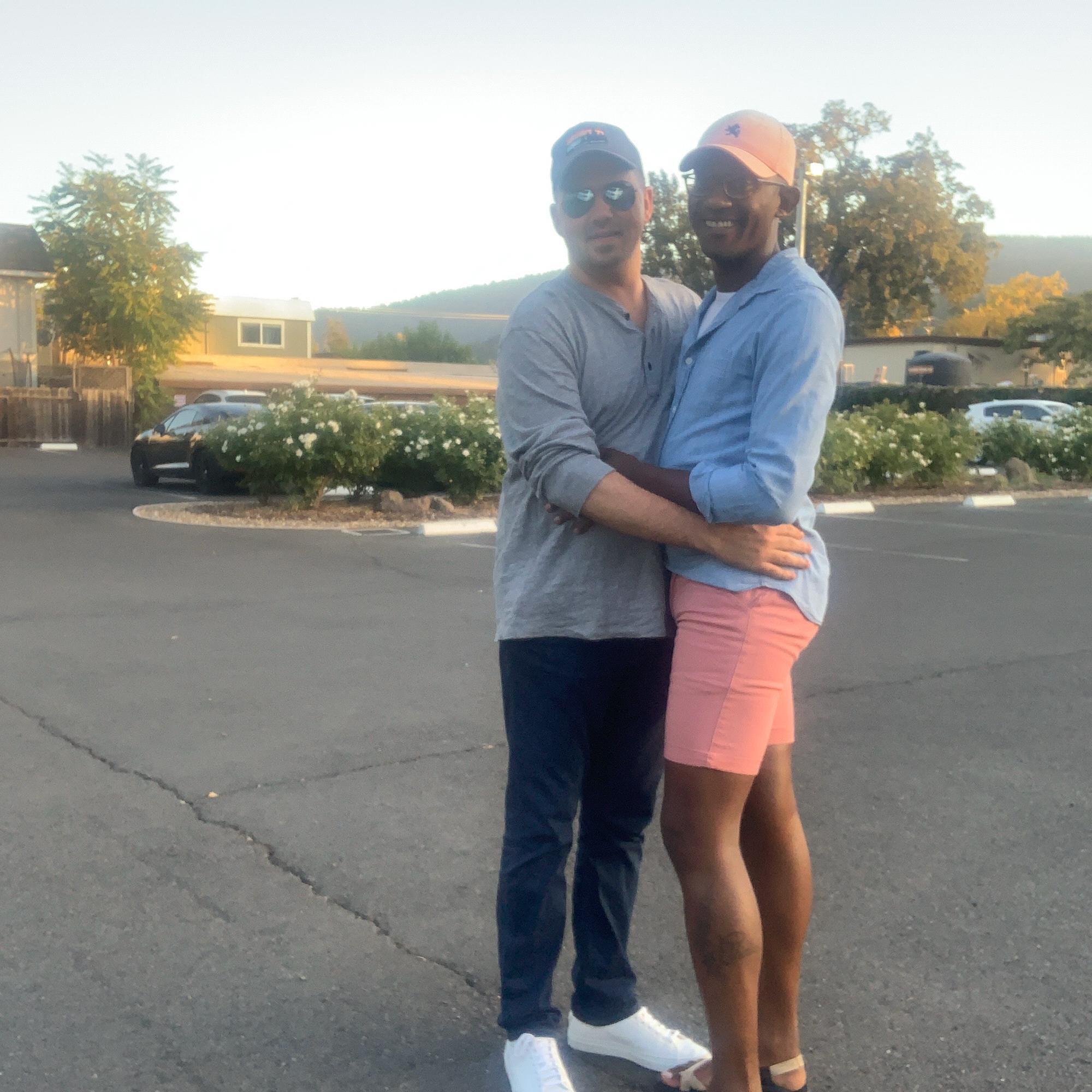 After our mud bath in Napa.... CHEESE!