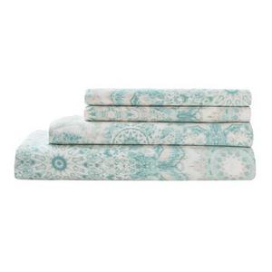 QUEEN NAVY - Radical Cotton Printed Sheet Set