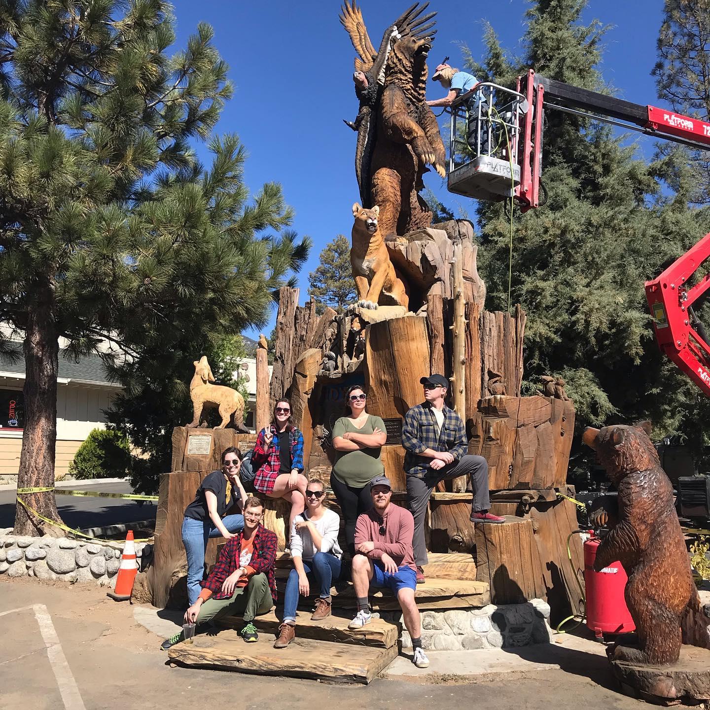 Our first cabin trip to Idyllwild with our friends