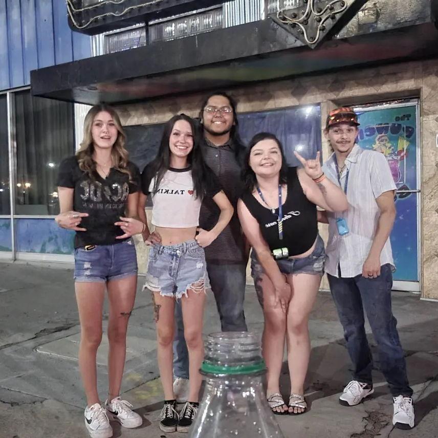 Bar hopping with our buddies! One of our best nights out.