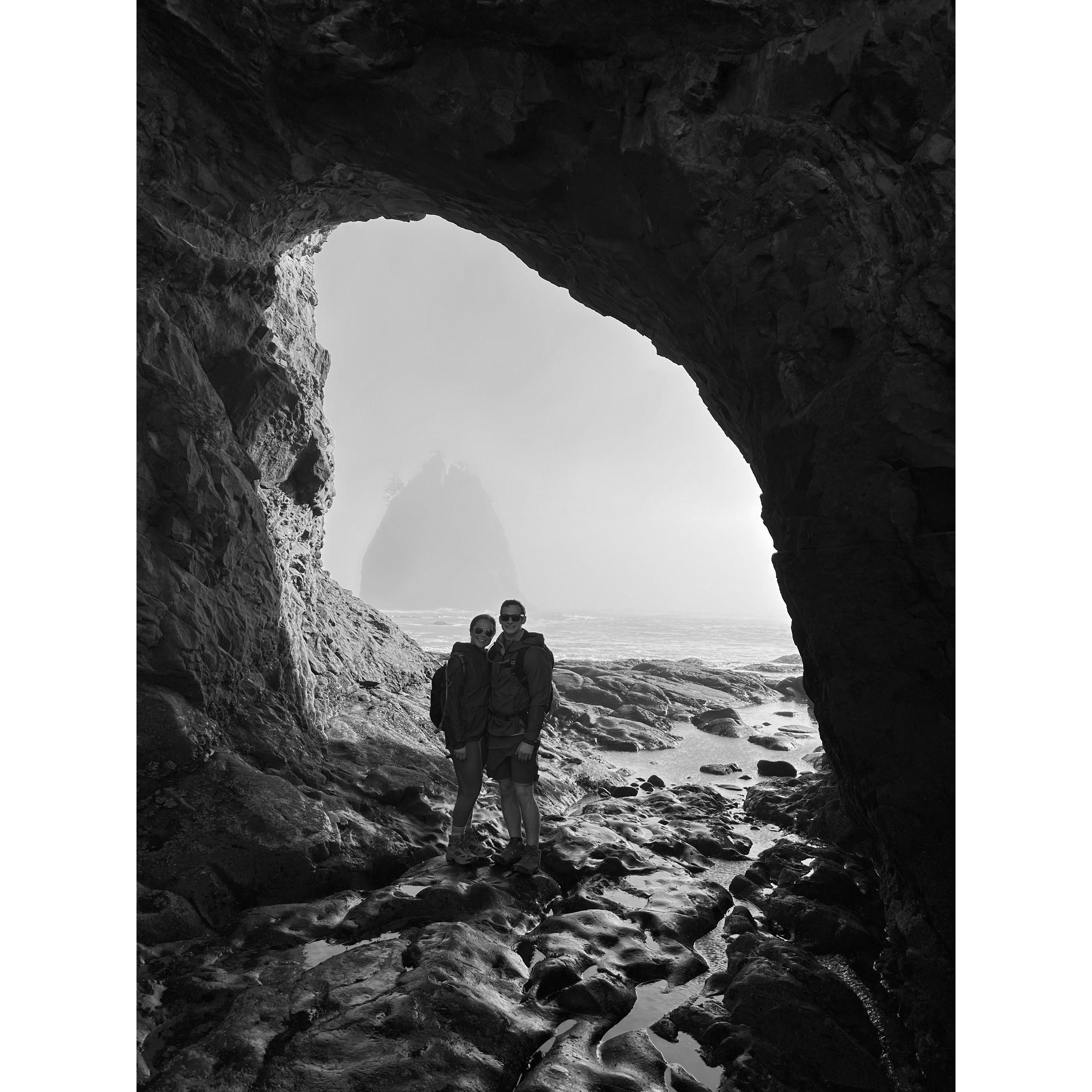 2022 - Visiting the Hole in the Wall at Rialto Beach!