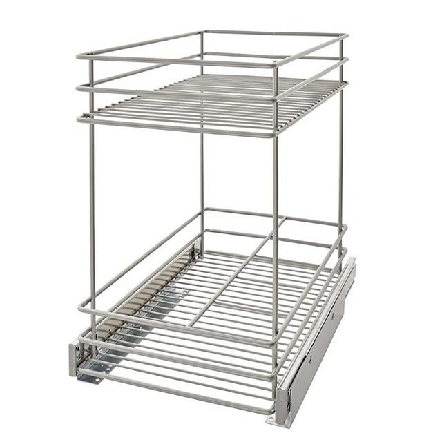 ClosetMaid 32104 Premium Wide 2-Tier Kitchen Cabinet Pull-Out Basket, 11.5-Inch
