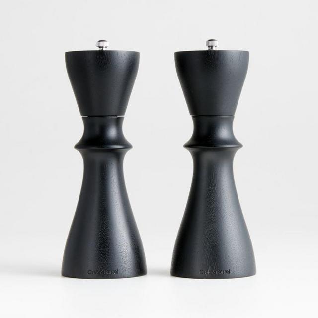 Aster Ebonized Salt and Pepper Mills