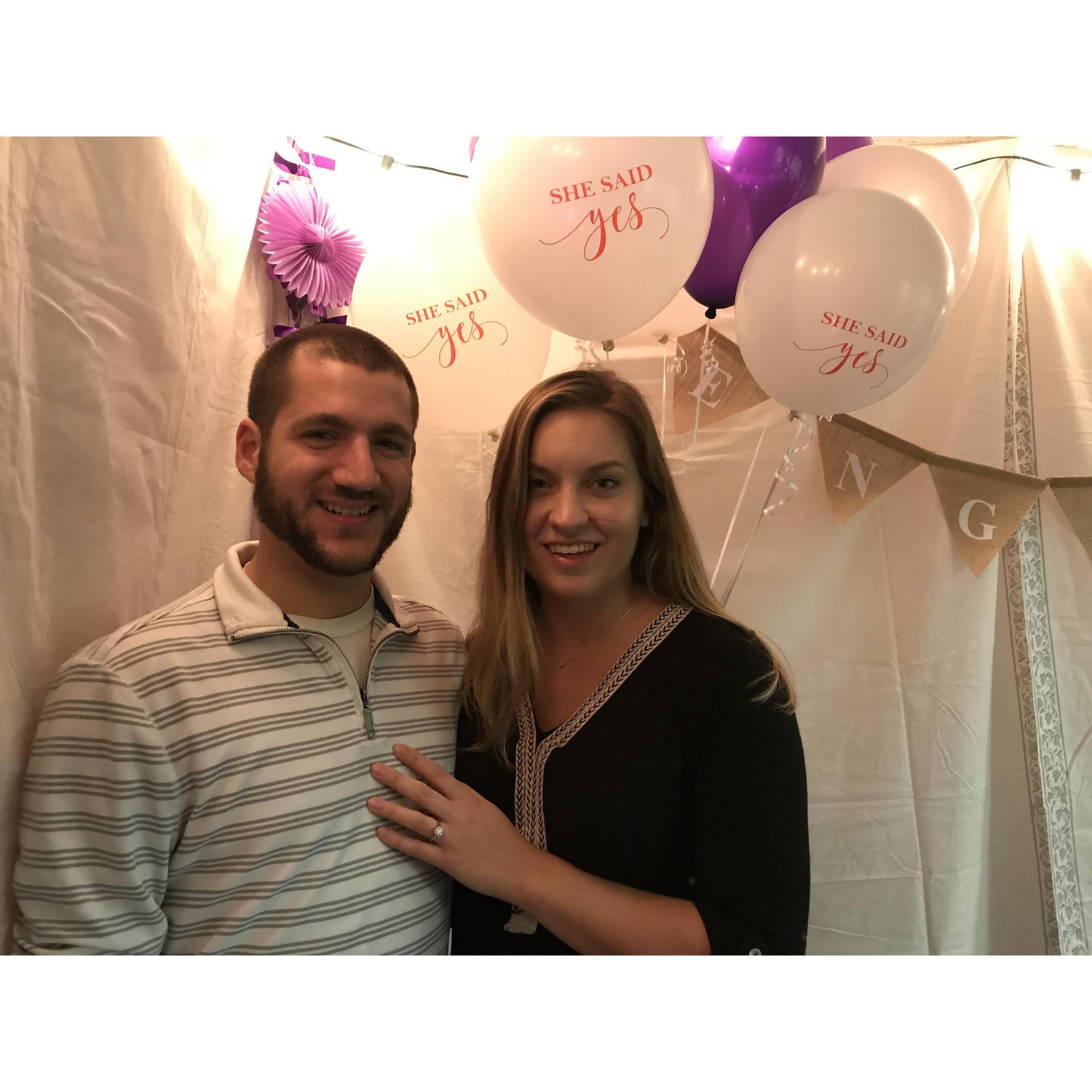 The night of Jacob's proposal!