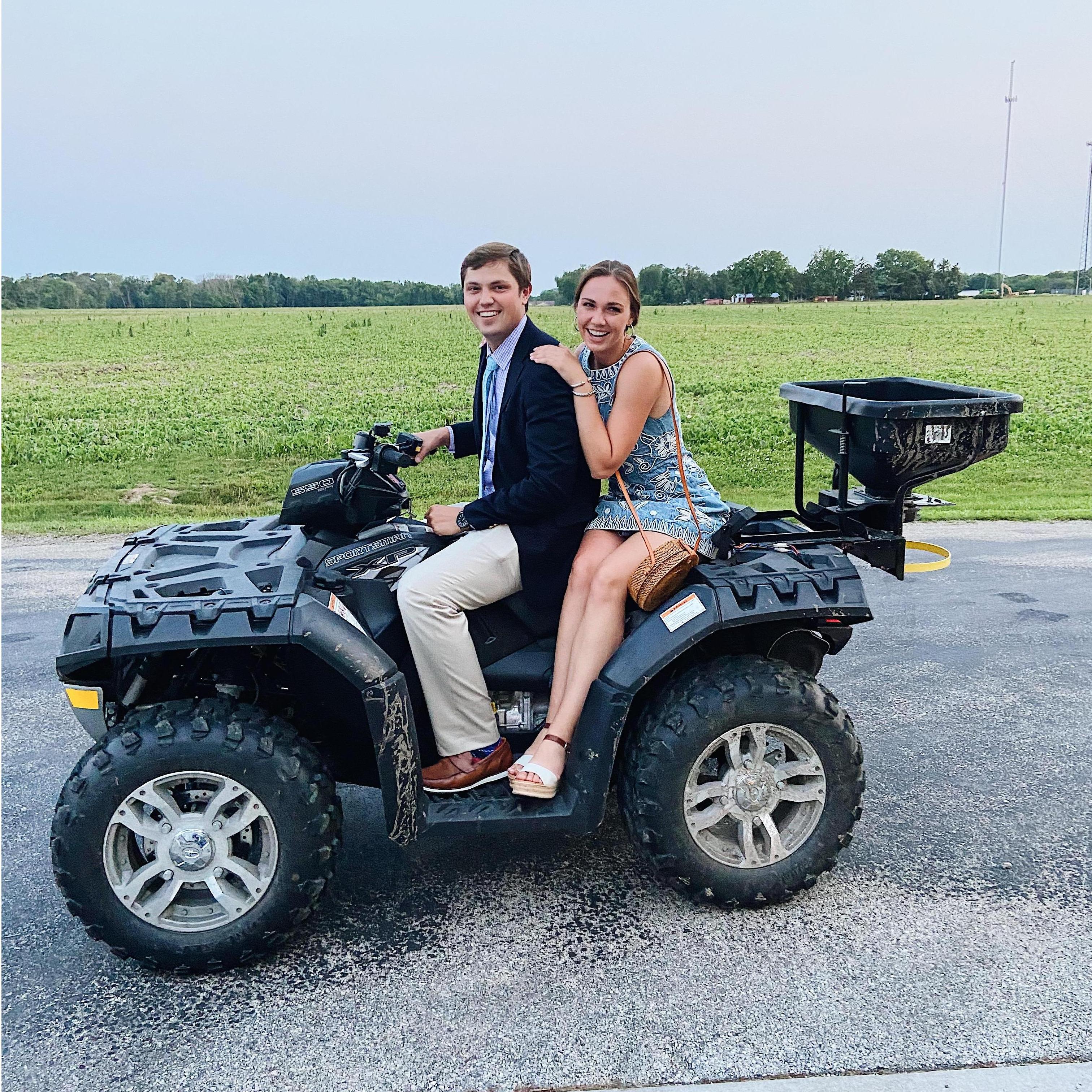 Ben and Courtney Tinsman's Wedding (arriving in style)!