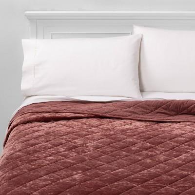Diamond Stitch Velvet Quilt - Threshold™
