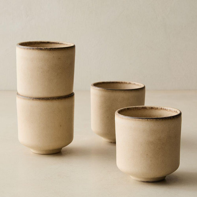 Aaron Probyn Kanto Mug, Beige Reactive, Set of 4