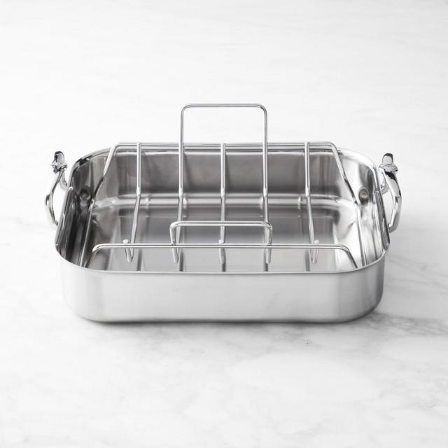 Hestan Provisions Stainless-Steel Classic Roaster with Rack, Small