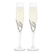 Athena Pave Wedding Flutes