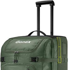 Gonex Rolling Duffle Bag with Wheels, 100L Water Repellent Large Wheeled Travel Duffel Luggage with Rollers 33 inch, Olive Green