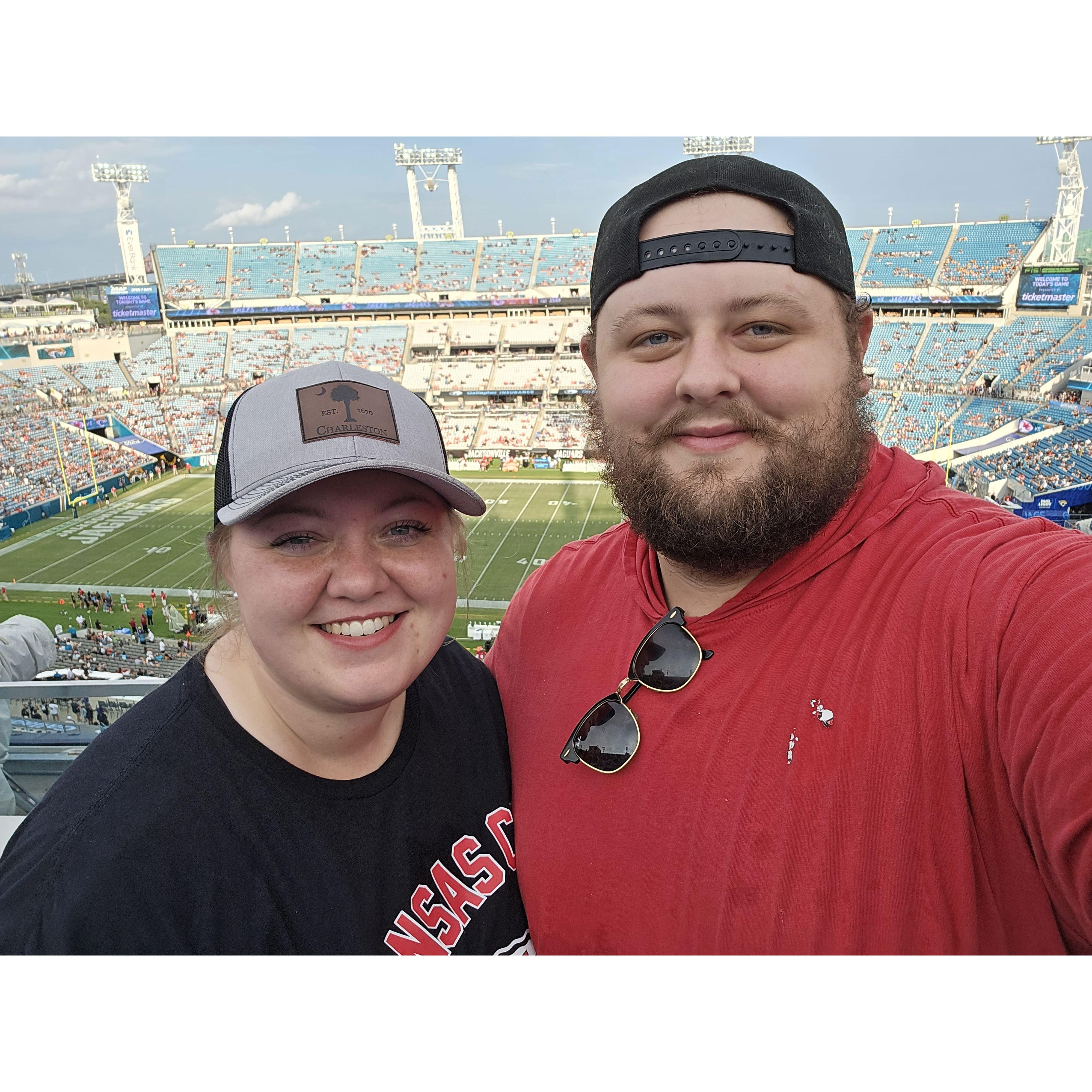 August 10, 2024: In Jacksonville to see the Kansas City Chiefs play!