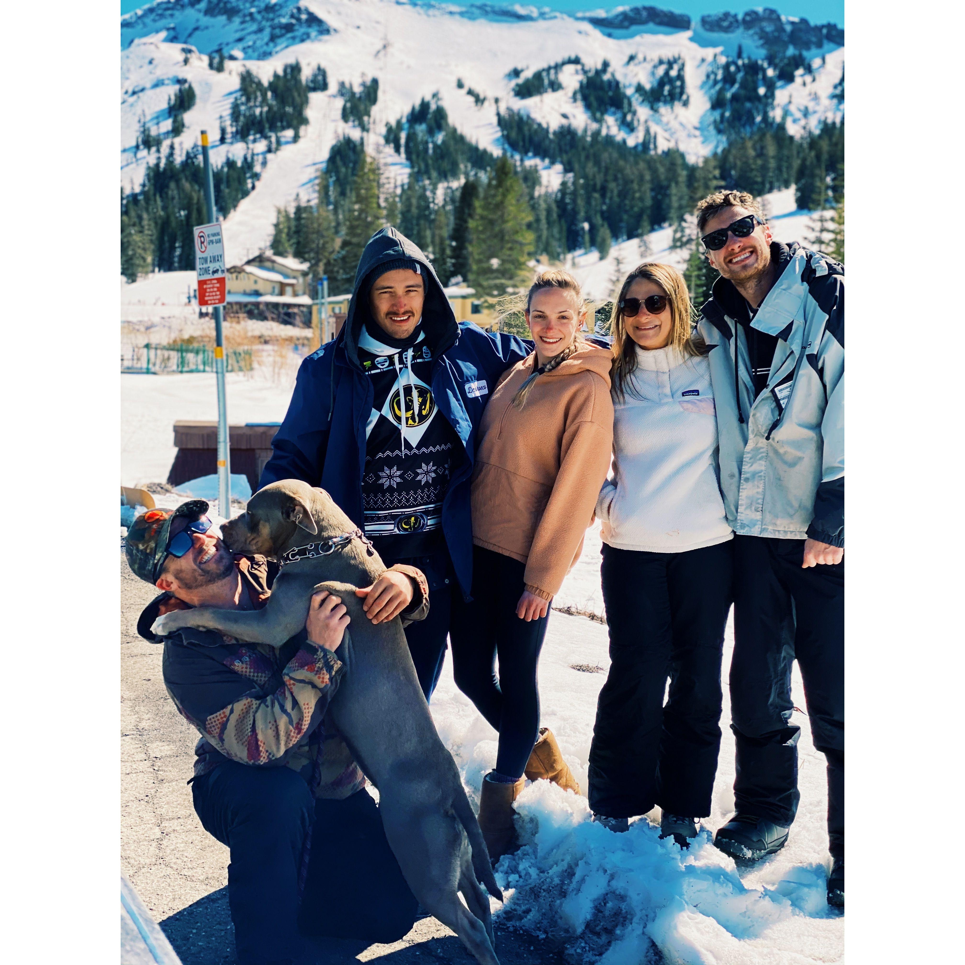 Spring Ski! Vogl, Vaughn, Ali, Malli, and Ryan