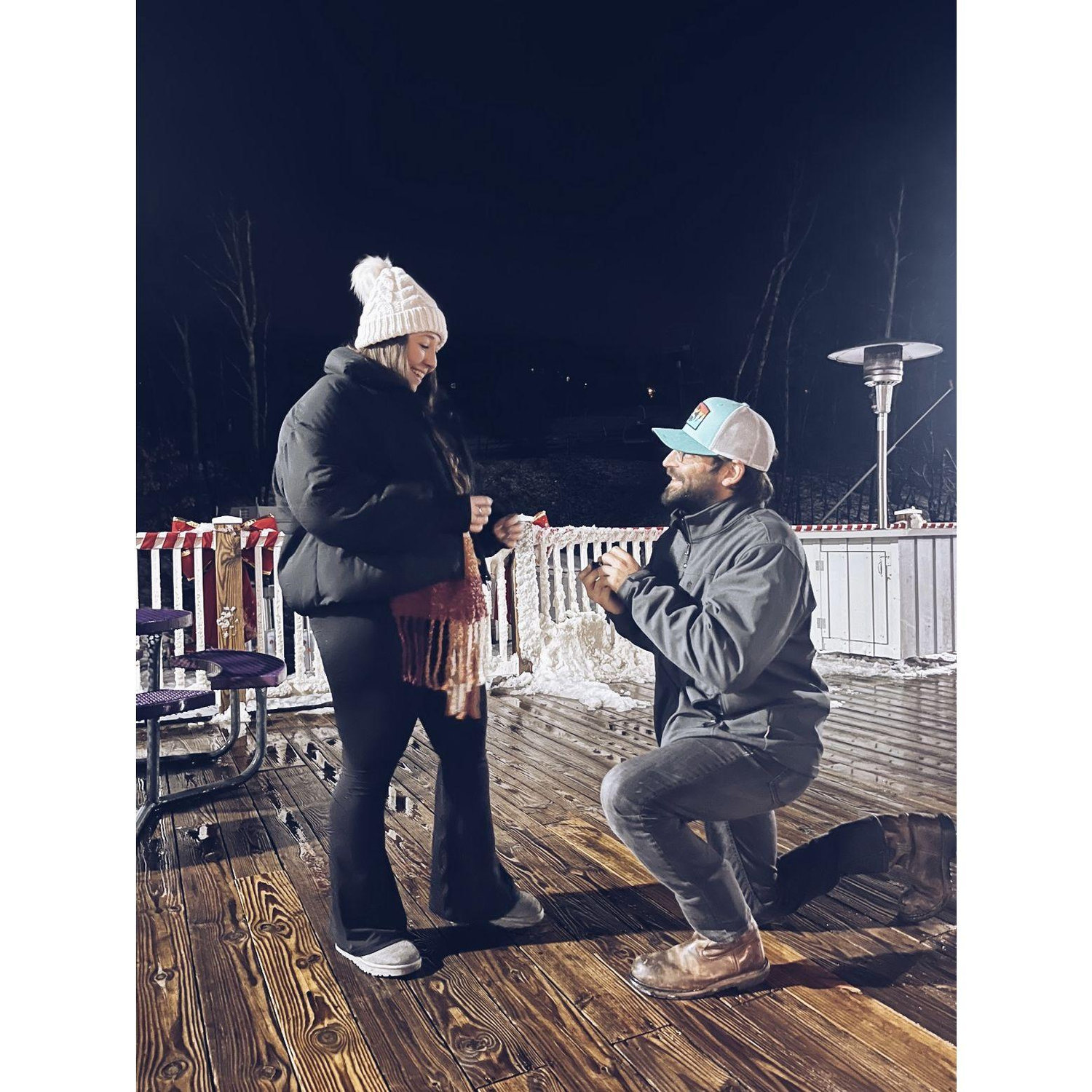 Engagement photo in Massanutten