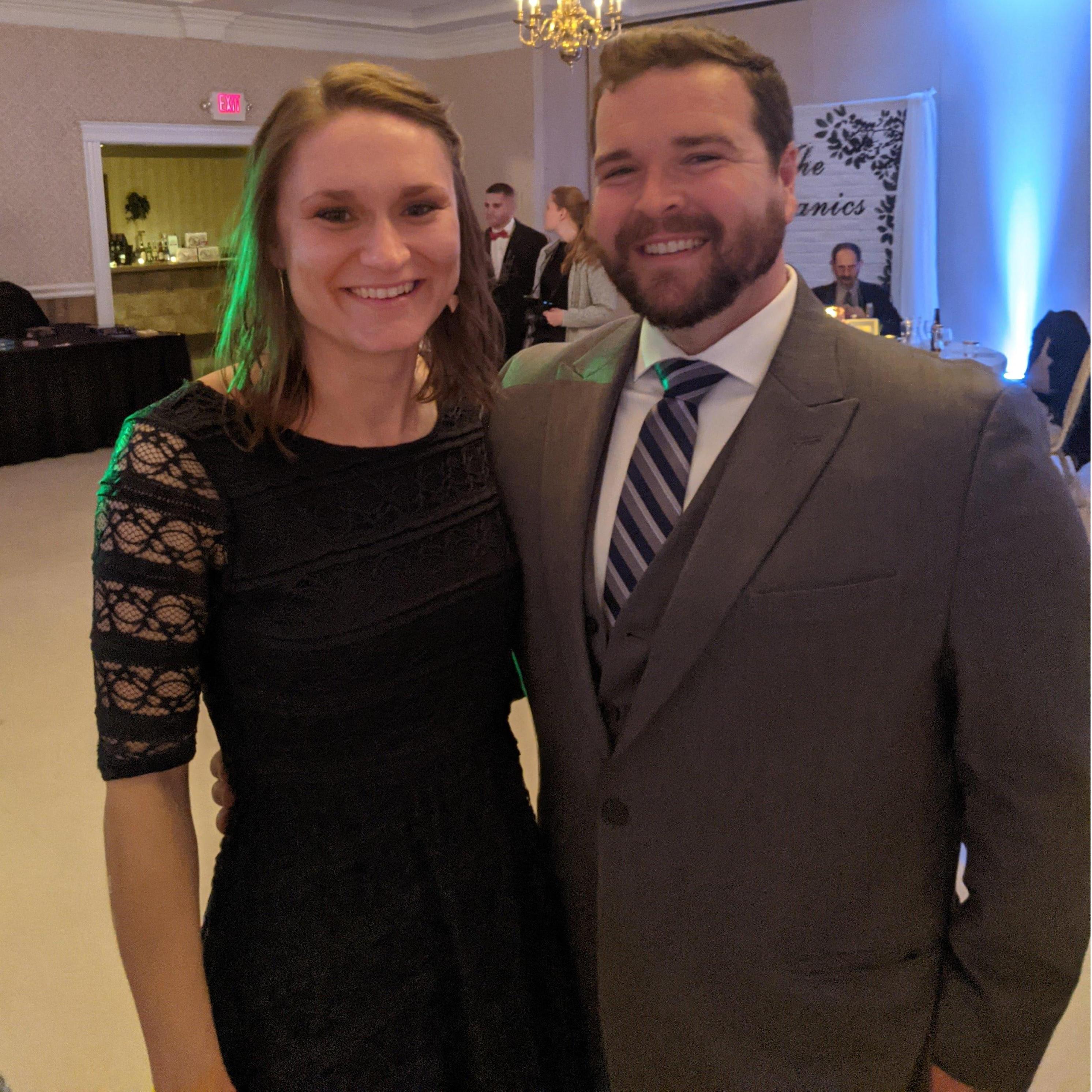 Our first wedding together.