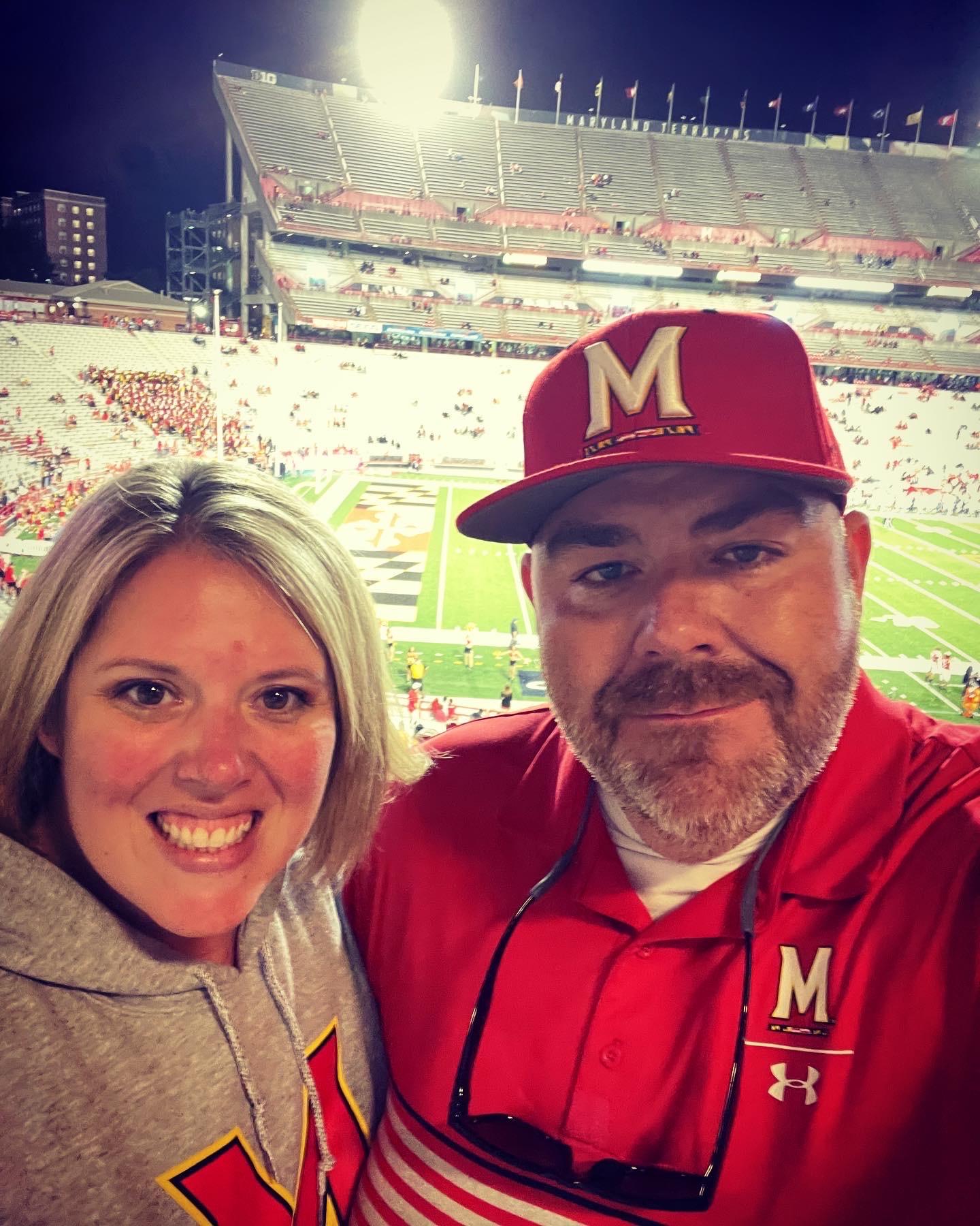 Kris' first Maryland game!