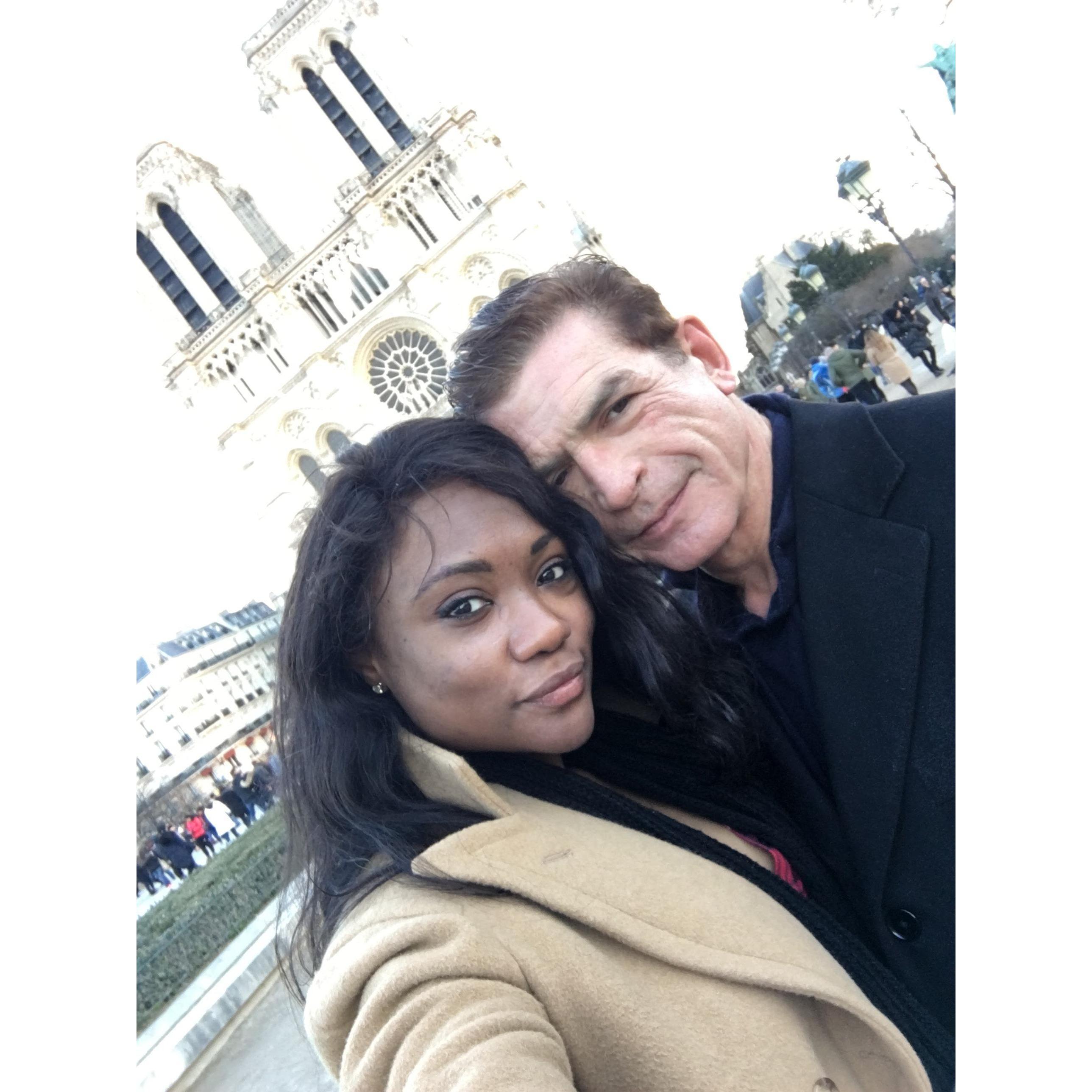 In love, In Paris 
Notre Dame