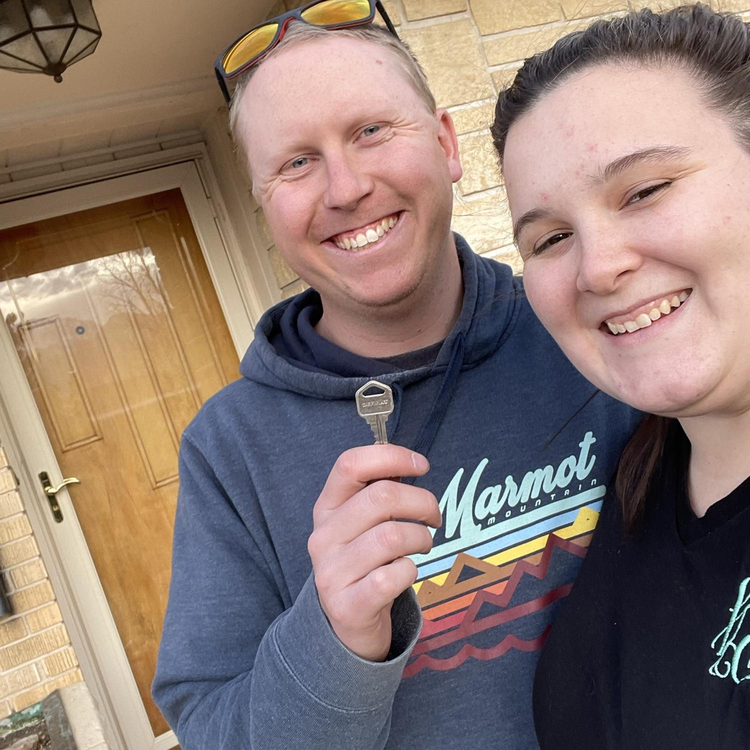 April 11, 2022
William and Tori received keys to their new house.