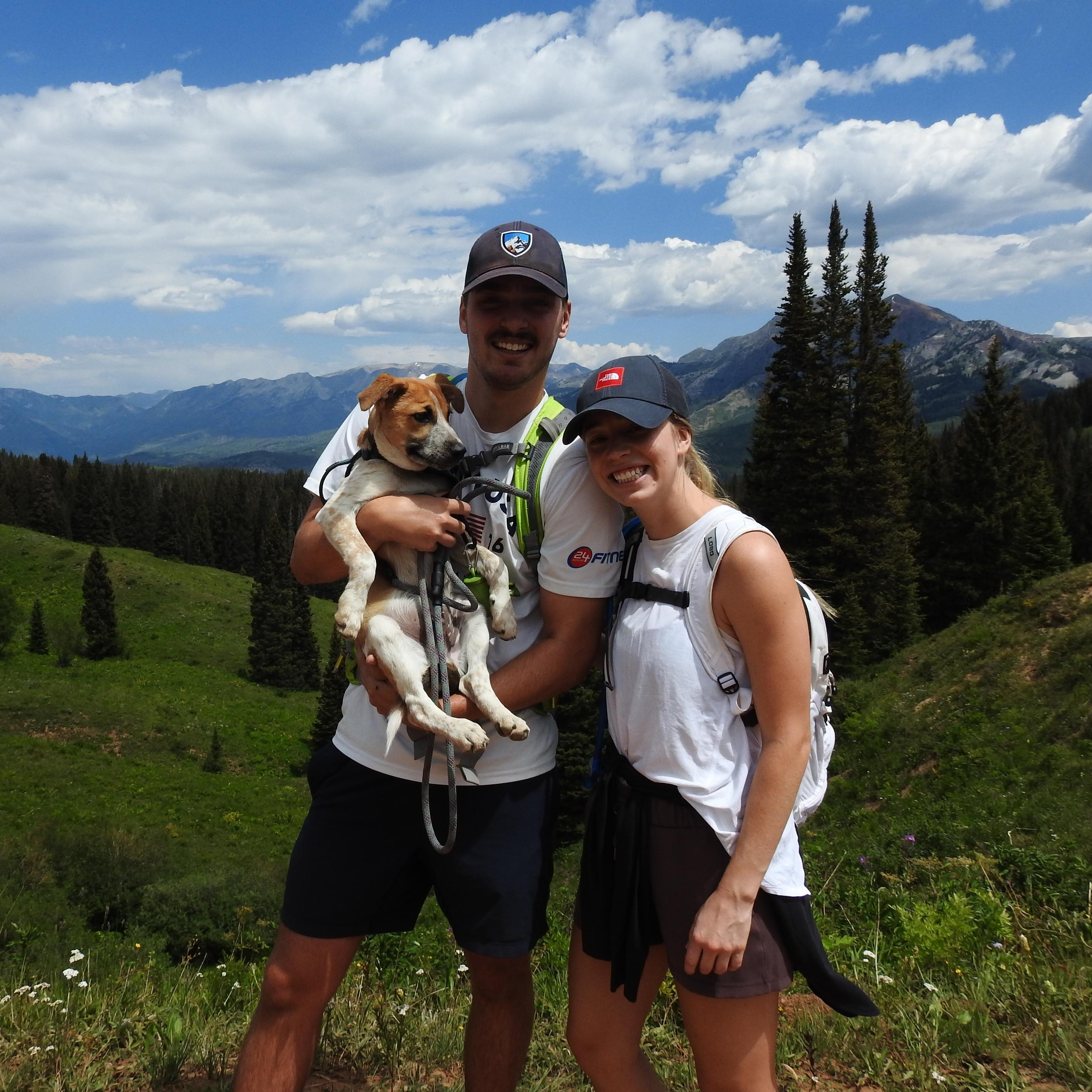 Hiking with our pup Winks!