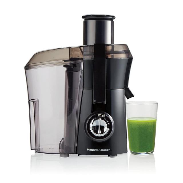 Hamilton Beach Juicer Machine, Big Mouth Large 3" Feedchute, Easy to Clean, Centrifugal, BPA Free, 800W Motor, Black