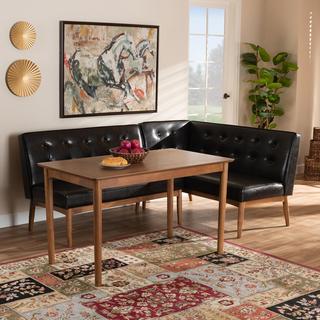 Arvid 3-Piece Wood Dining Nook Set