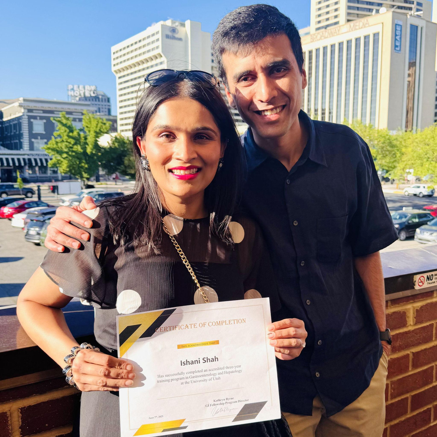 Ishani's GI fellowship graduation in SLC!