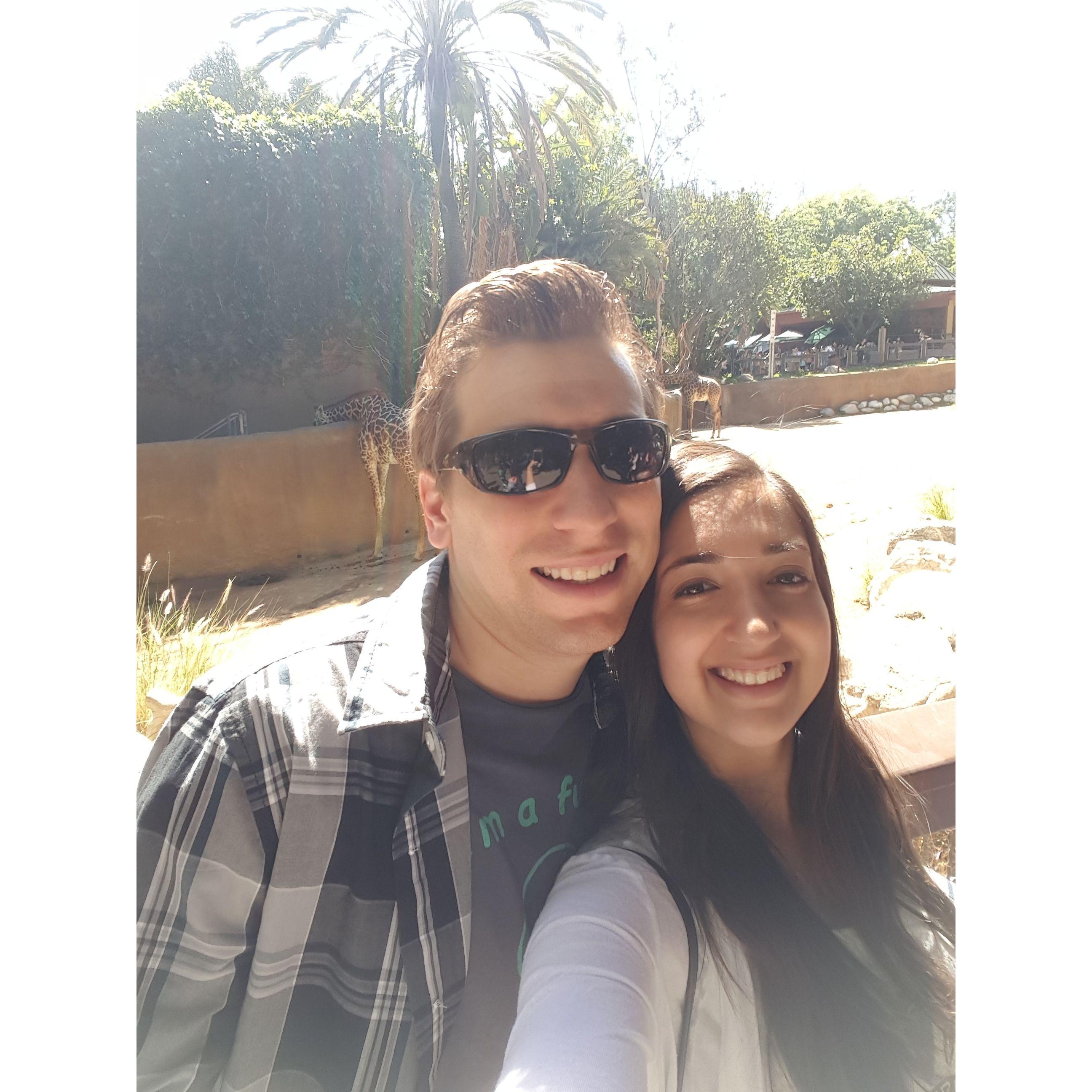 Date at the LA zoo during our first year together