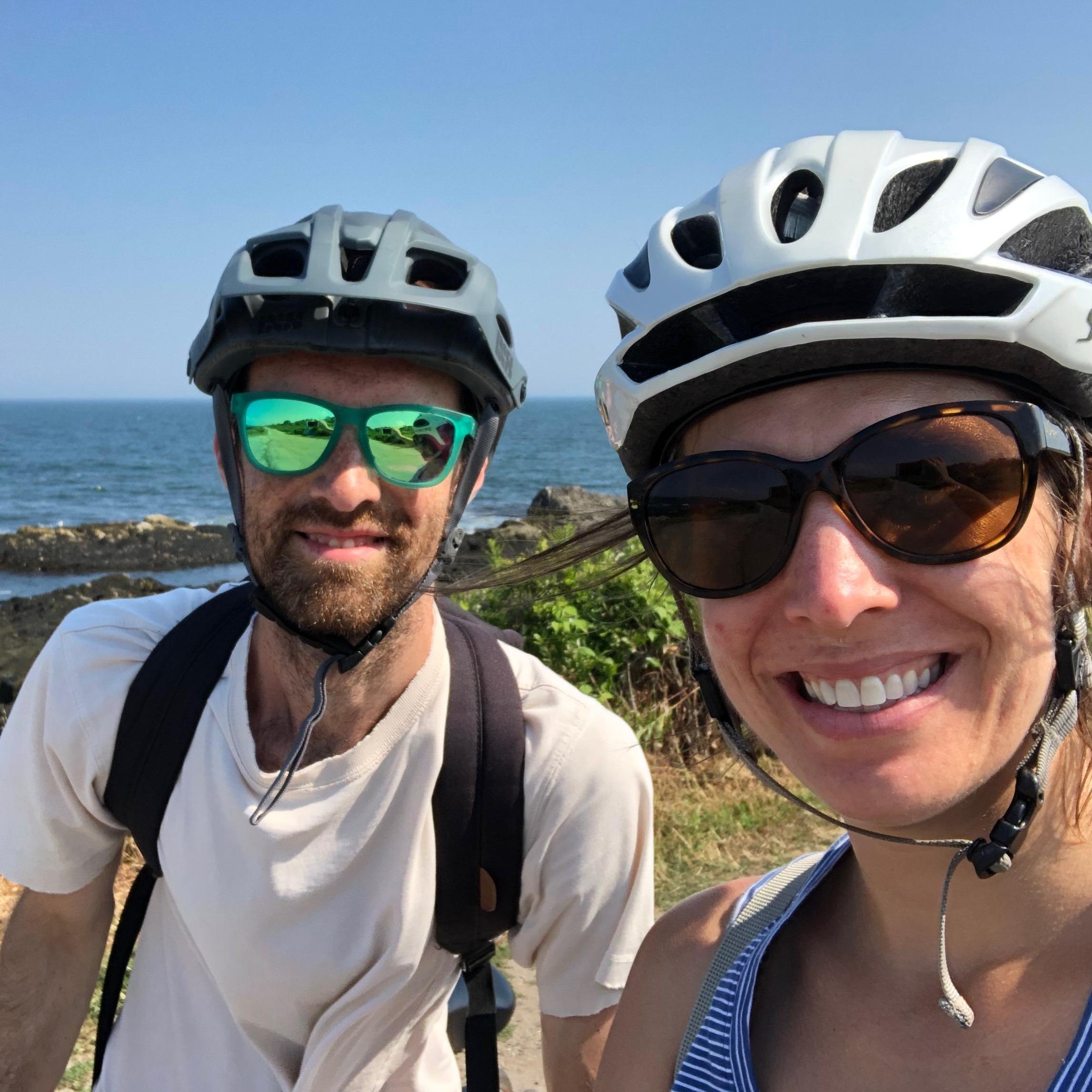 We fell in love while biking all over New England