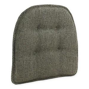 Tufted Grassland Chair Pad in Smoke with Gripper®