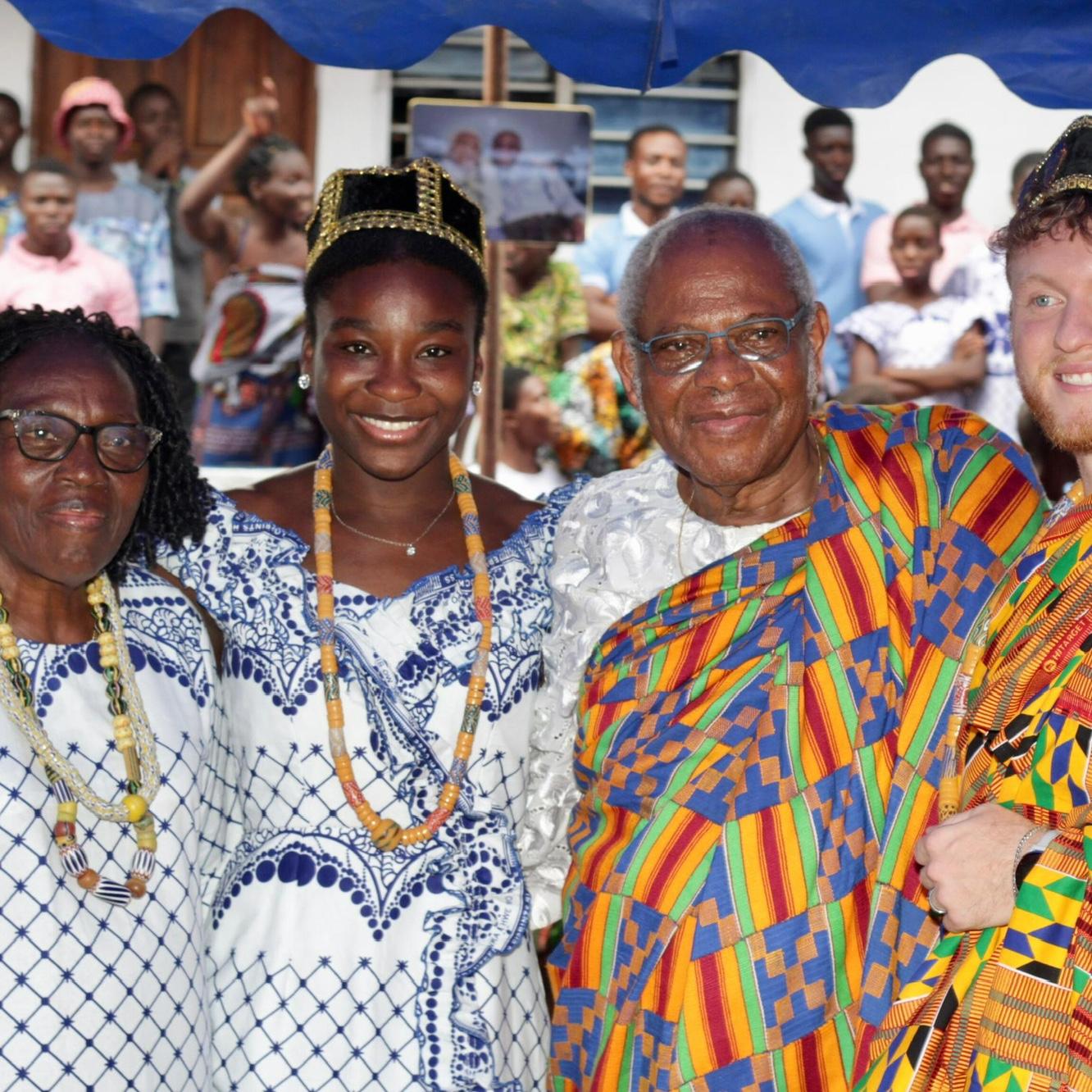With the Elders that performed our traditional wedding ceremony in Sodo, a small village in Togo