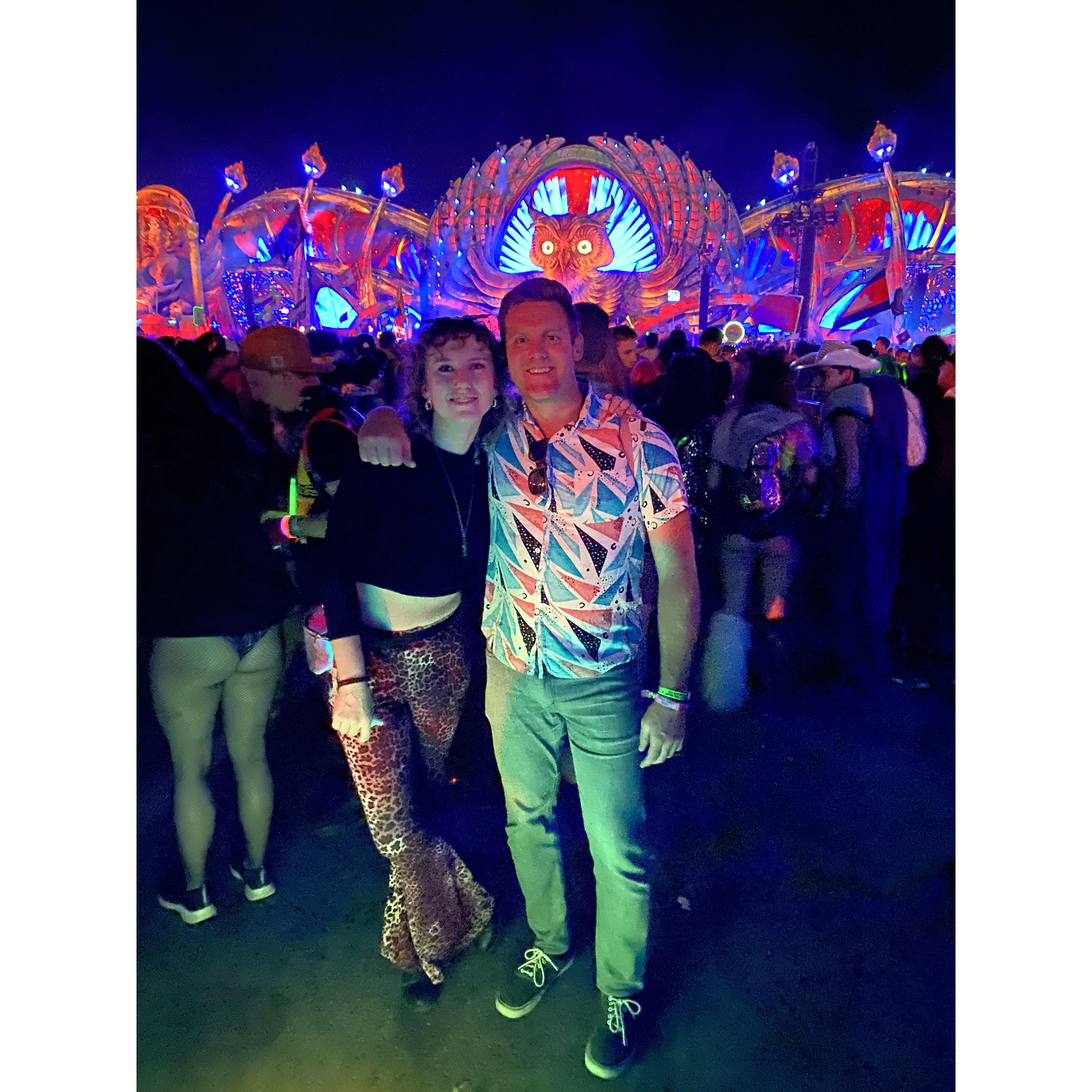 Our first picture together, right when it was all starting. EDC October 2021