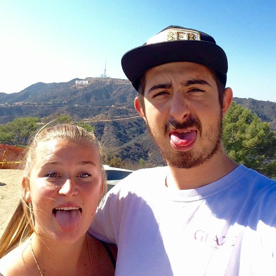 Our very first photo together on our first date.