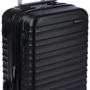 AmazonBasics Hardside Spinner Luggage - 20-Inch, Black
