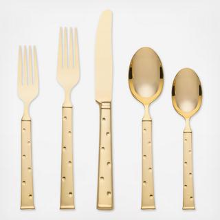 Larabee Dot 5-Piece Flatware Set, Service for 1