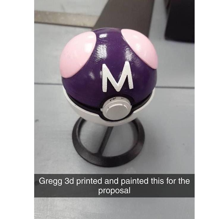 The engagement ring "box". Non-crafty Gregg was quite crafty! For both senses of the word