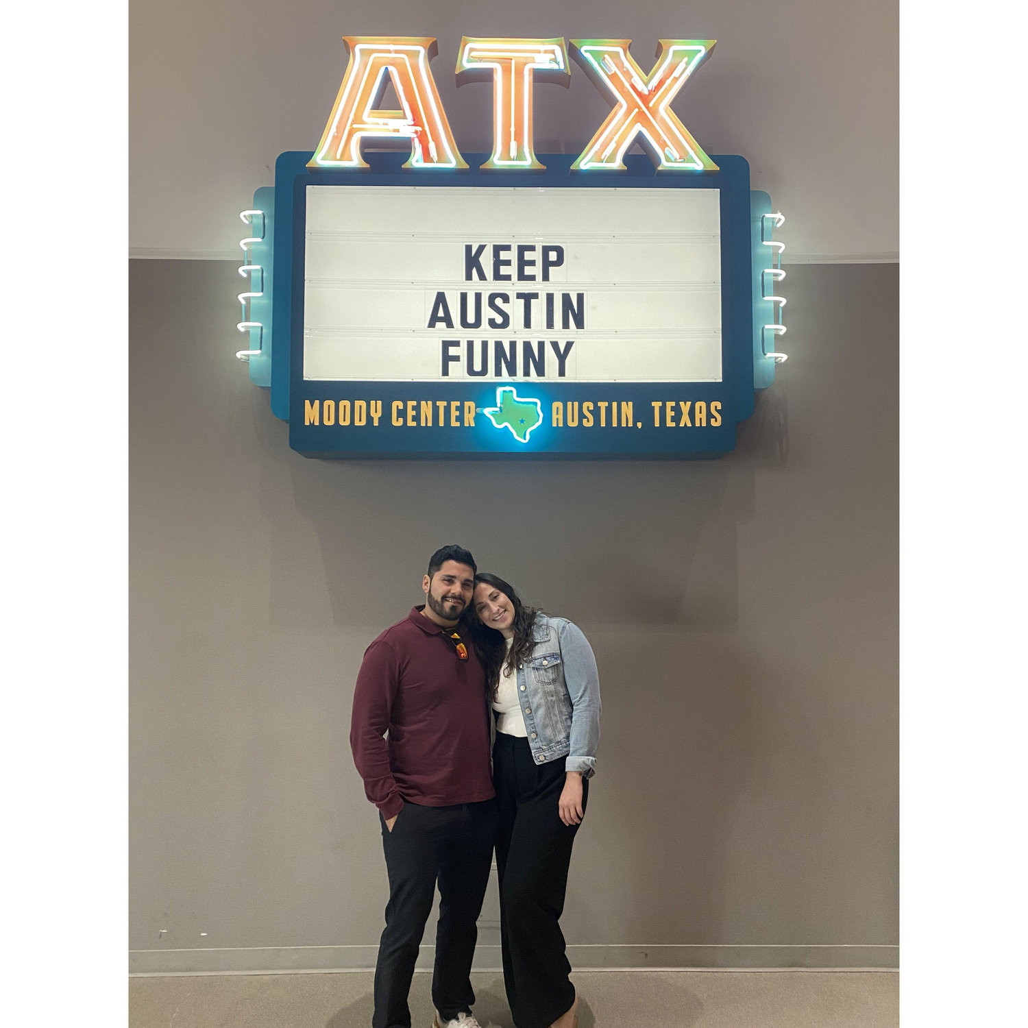 Sharing a laugh at our comedy weekend in ATX