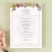 Smith and Mills | Cream | Zola Wedding Programs