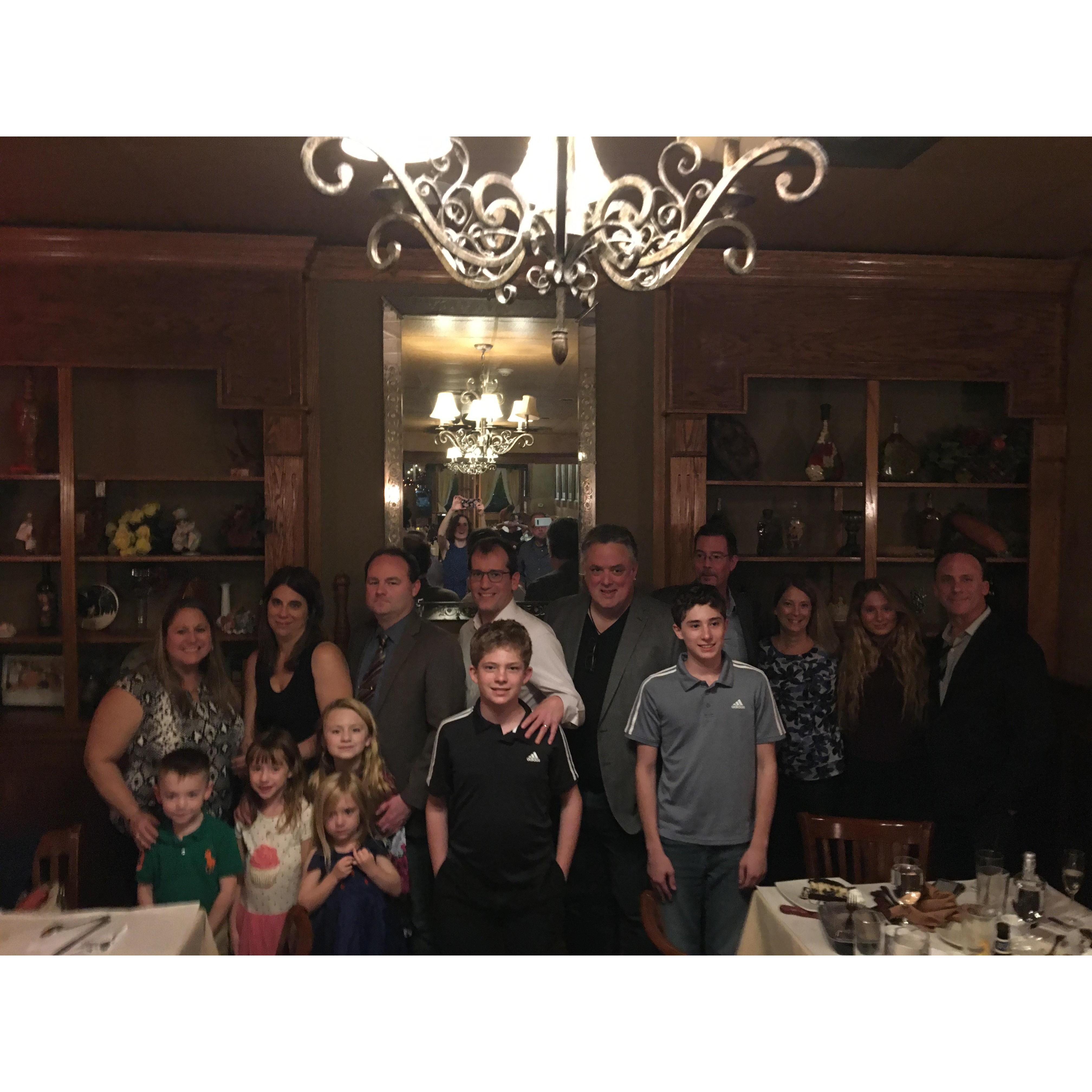 The Wedding Party!  Such a wonderful evening before the Wedding!  Thanks Bella Mia for such an amazing time.
