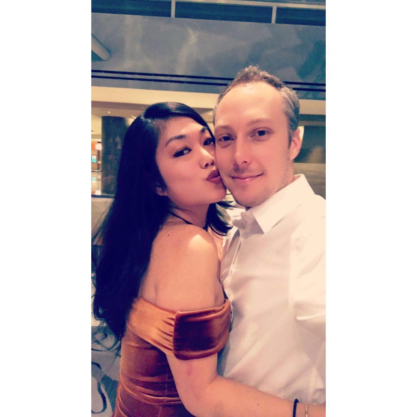 his birthday in Vegas!