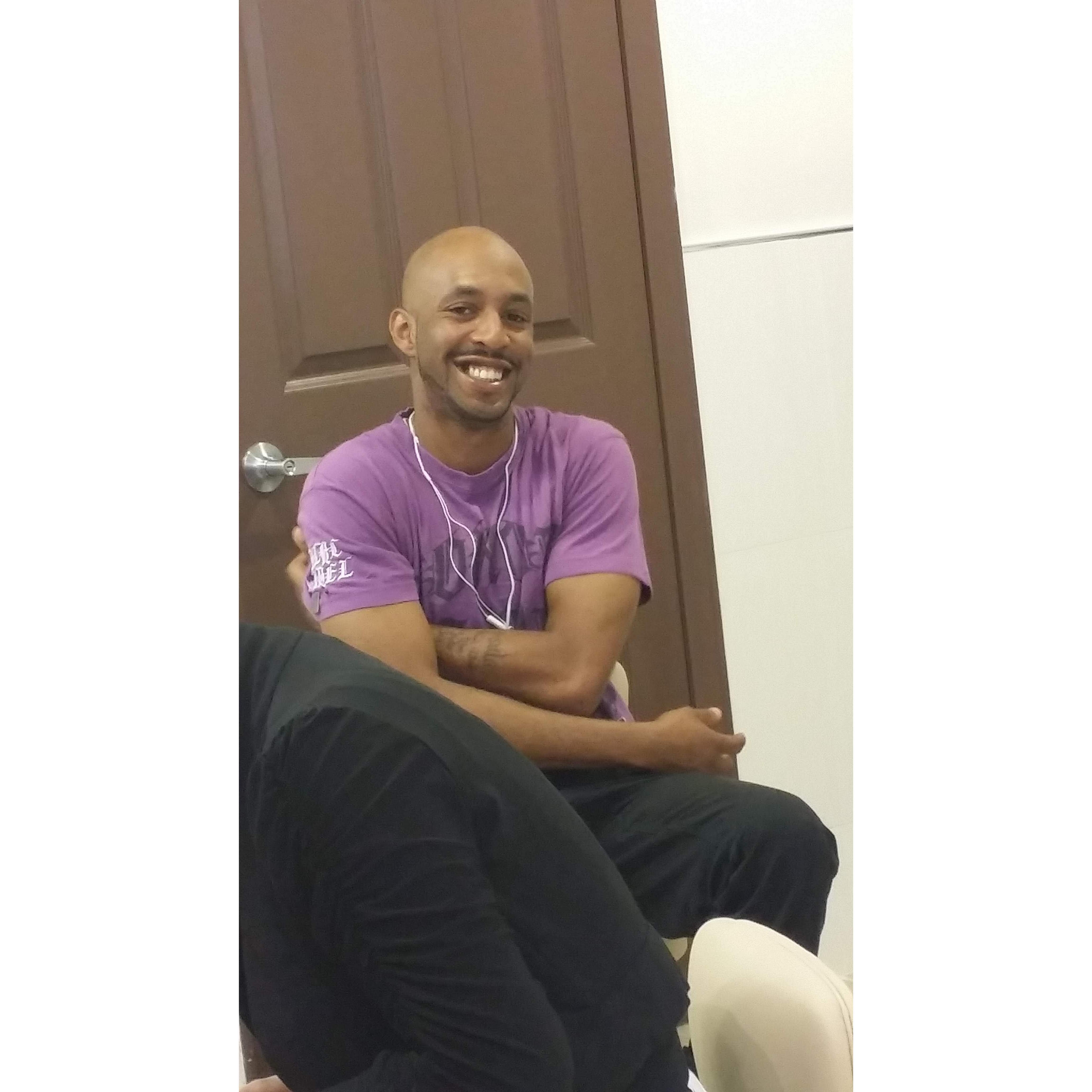 Getting treated to a pedicure. 32nd Bday, 2015
