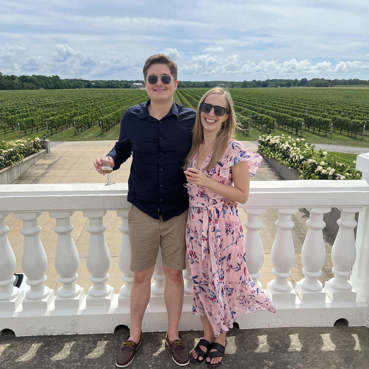 Wine tasting on the North Fork of Long Island. The weekend we officially became a couple (August 2022)
