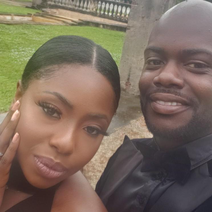 A selfie we snuck in during our Save the Date Video Shoot. November 2019.