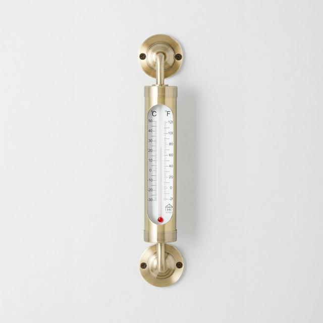 Brass Outdoor Weather Thermometer - Hearth & Hand™ with Magnolia