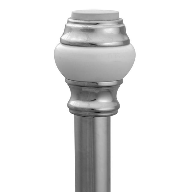 Polished 42 to 72-Inch Adjustable Tension Shower Curtain Rod in Chrome