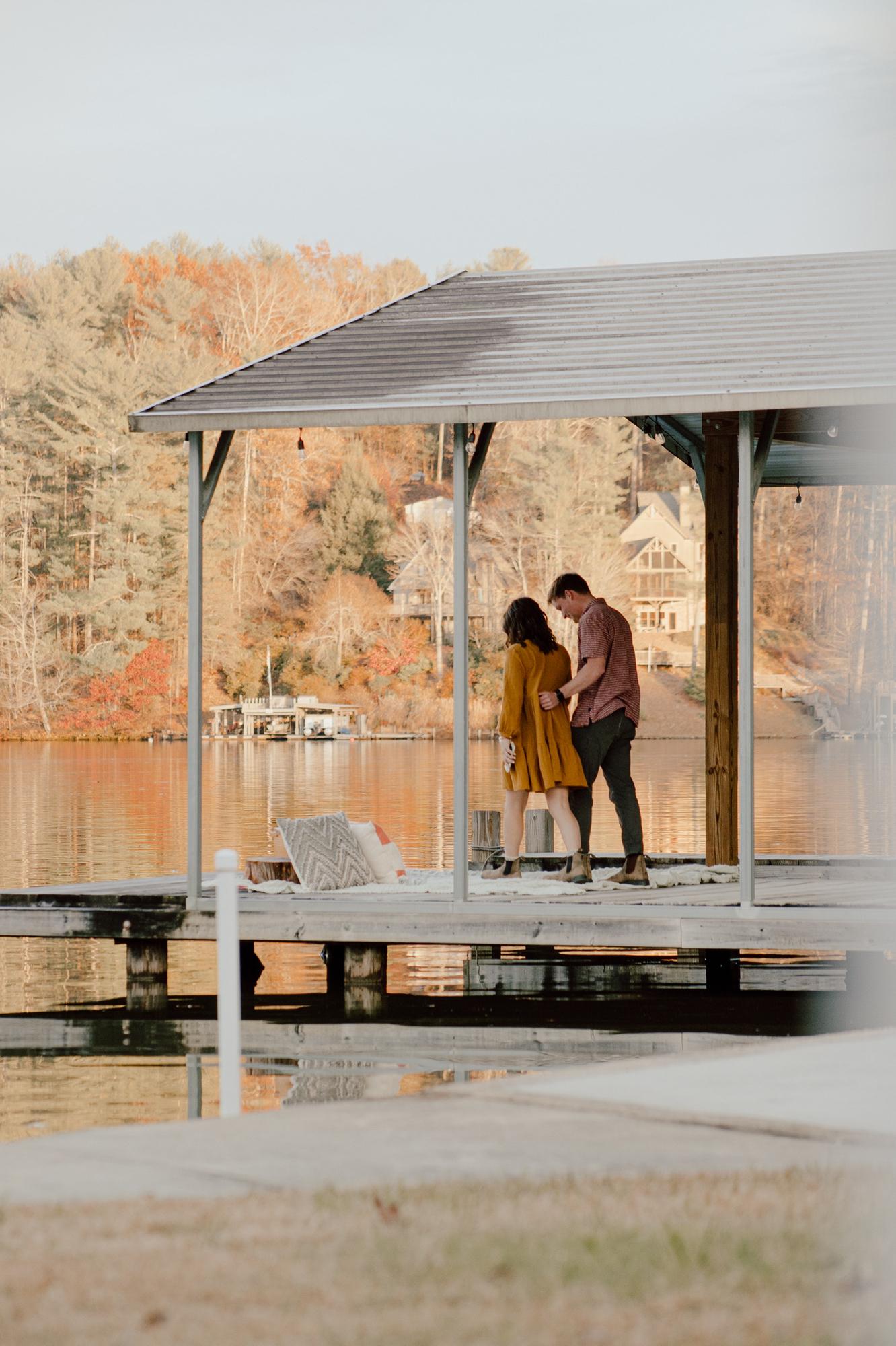 Seth led me all the way down to the dock while my eyes were closed for the big reveal. I was already crying at this point