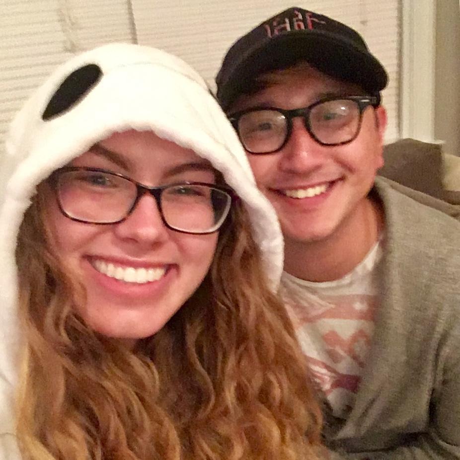 2017: One of many Halloweens, this time as Tadashi and Baymax from Big Hero 6.