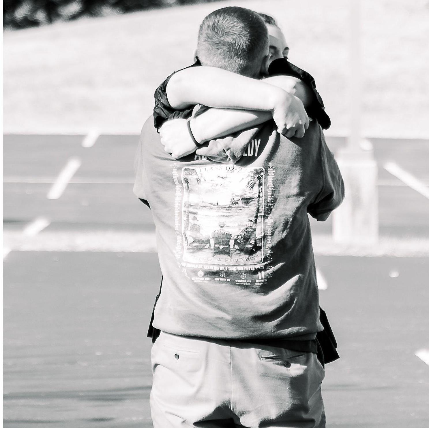 November 13, 2021- The first hug after Harrison came back from OCS after 3 long months!