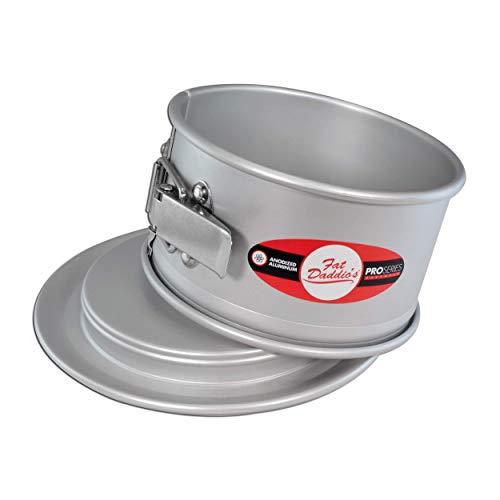 Fat Daddio's PSF-63 Springform Cake Pan, 6 x 3 Inch, Silver
