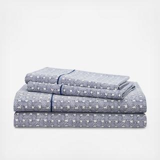 Spencer Basketweave 4-Piece Sheet Set