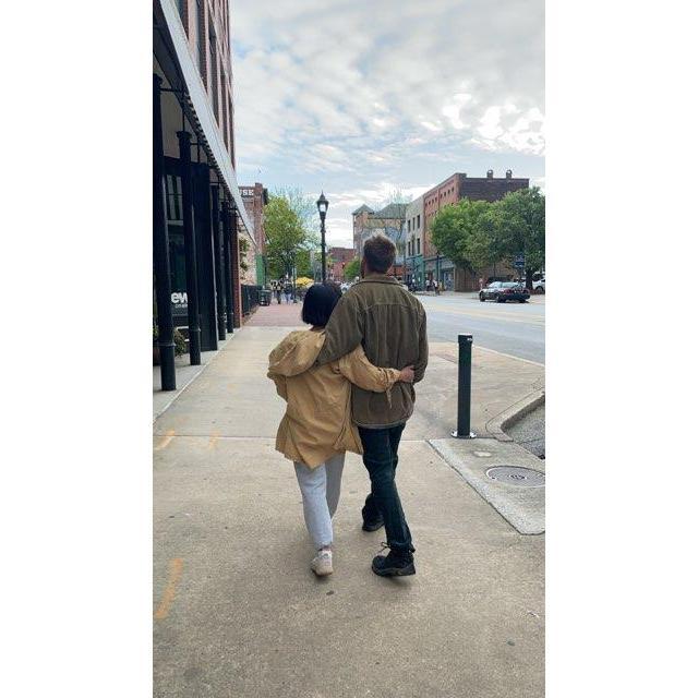 Sweet candid pic of us snapped by March's bff Aubréa